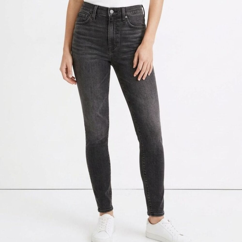 Madewell 10" High-Rise Skinny Jeans in Lunar‎ Wash - Size 28T (Tall)